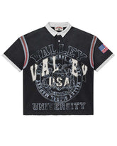 Vale Forever USA Rugby Polo Tee Black
